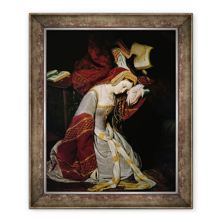 Tablou inramat - Edouard Cibot - Anne Boleyn 1507-36 in Turn, detaliu, 50 x 60 cm