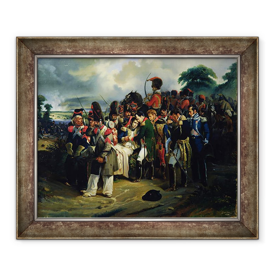 Tablou inramat - Dorian - Napoleon isi ia ramas bun de la maresalul Jean Lannes, 50 x 60 cm