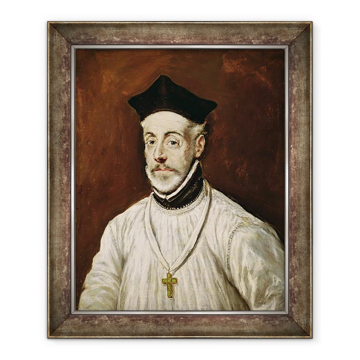Tablou inramat - El Greco - Don Diego de Covarrubias y Leiva 1512-77 c.1600-05, 50 x 60 cm