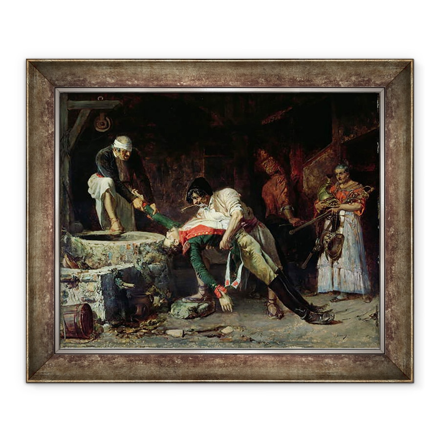 Tablou inramat - Eduardo Zamacois y Zabala - Spania 1812 - Ocupatia franceza, 70 x 85 cm