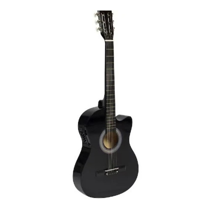 Chitara Acustica, At Performance, 4/4 Neagra 38" (97cm), Lemn, 6 Corzi metalice