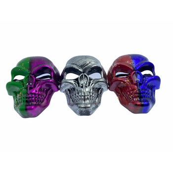 Set Atelier 3 masti craniu, Plastic, Multicolor Set Atelier 3 masti craniu, Plastic, Multicolor