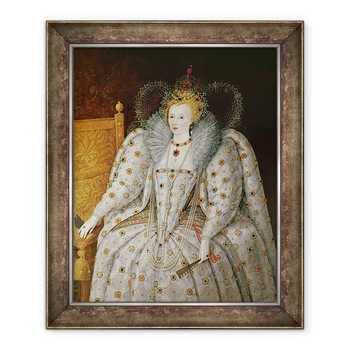 Tablou inramat - Scoala Engleza - Regina Elisabeta I a Angliei si Irlandei 1533-1603, 50 x 60 cm Tablou inramat - Scoala Engleza - Regina Elisabeta I a Angliei si Irlandei 1533-1603, 50 x 60 cm