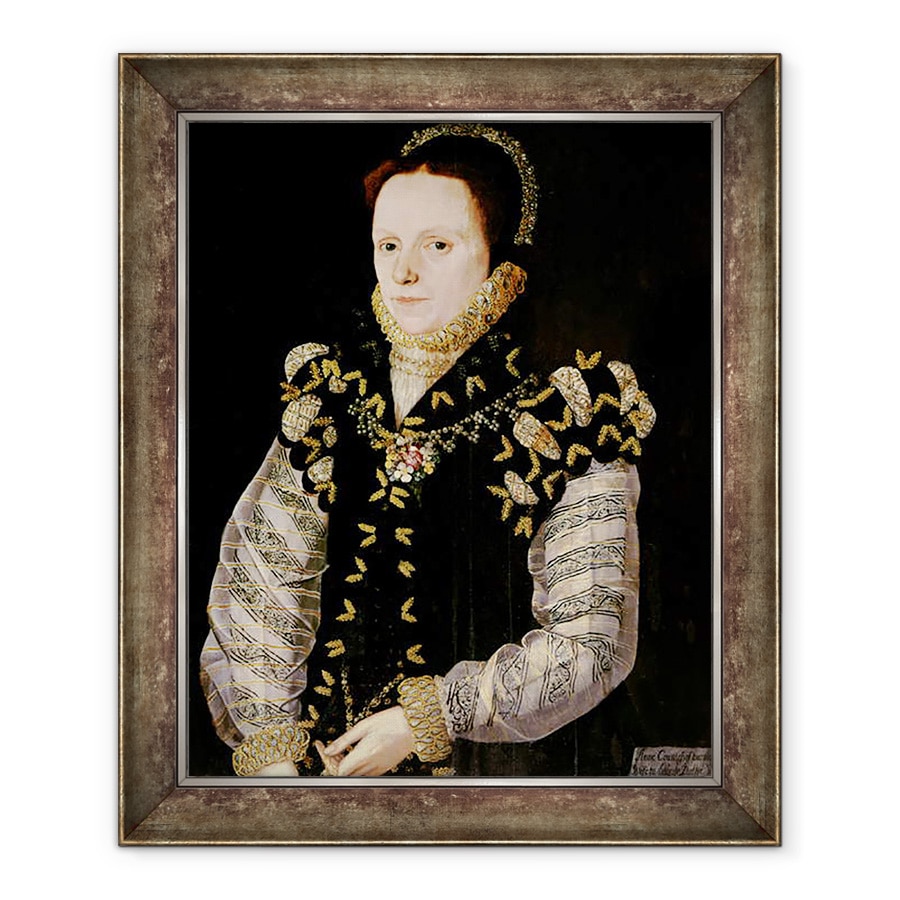 Tablou inramat - Scoala Engleza - Anne Russell, Contesa de Warwick 1548-1604, 50 x 60 cm