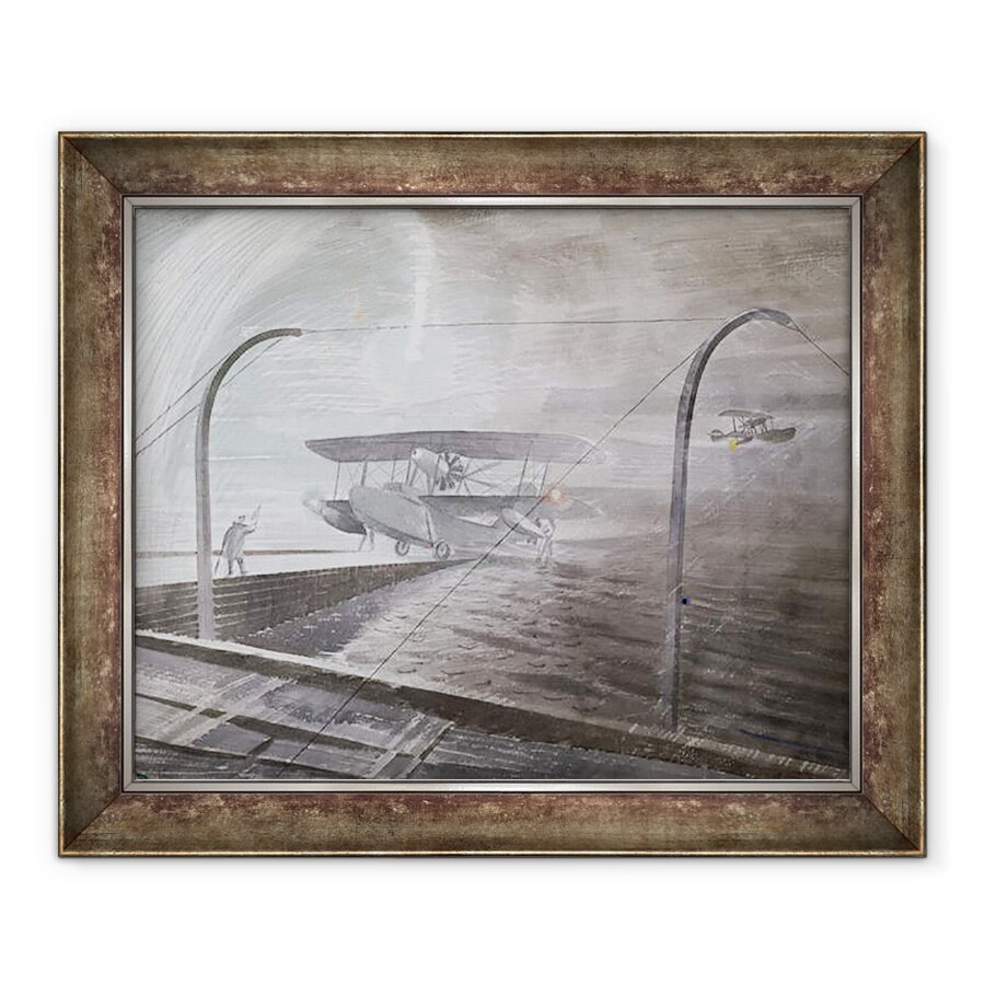 Tablou inramat - Eric Ravilious - Operatiuni pe, 50 x 60 cm