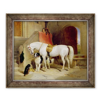 Tablou inramat - Edwin Landseer - Favoritele lui Prince George, 70 x 85 cm Tablou inramat - Edwin Landseer - Favoritele lui Prince George, 70 x 85 cm