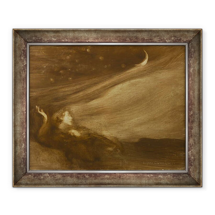 Tablou inramat - Eugene Carriere - Contemplatorul, 50 x 60 cm