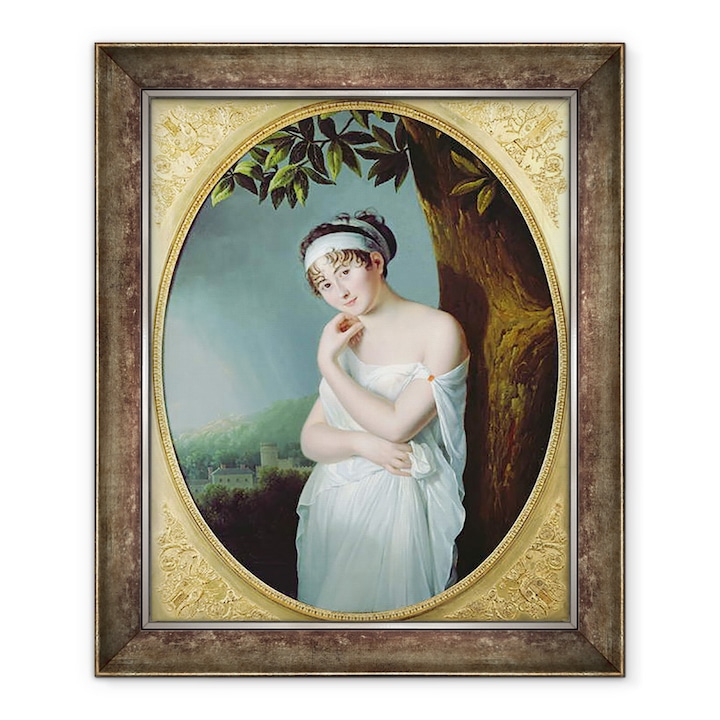Tablou inramat - Eulalie Morin - Portretul Madame Recamier 1777-1849, 70 x 85 cm