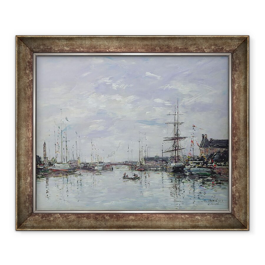 Tablou inramat - Eugene Louis Boudin - Deauville, docul, 50 x 60 cm