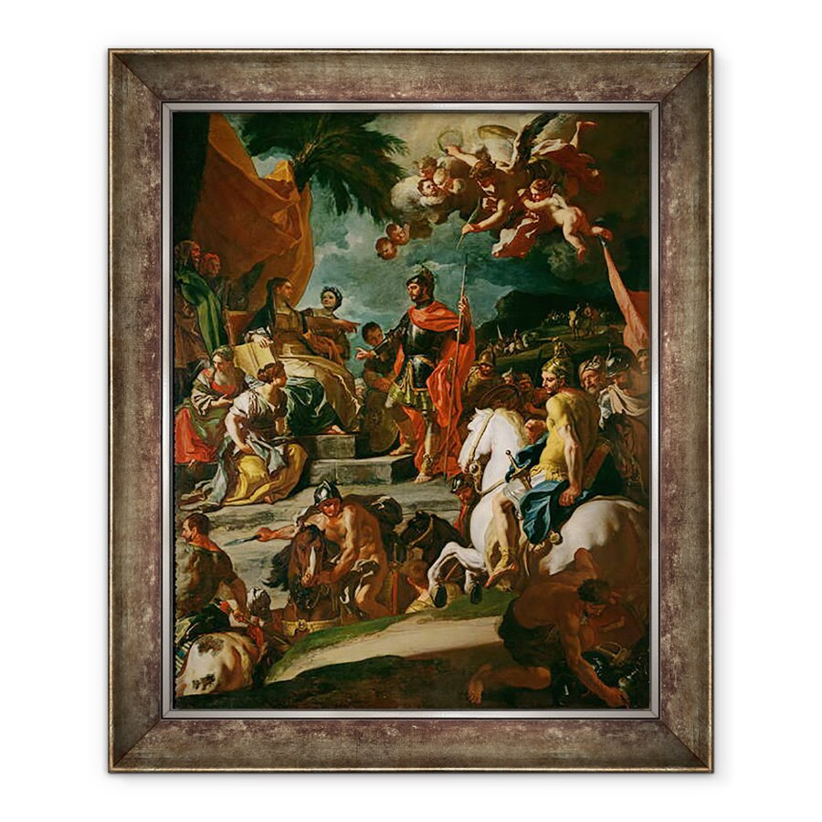 Tablou inramat - Francesco Solimena - Barak si Debora, 70 x 85 cm