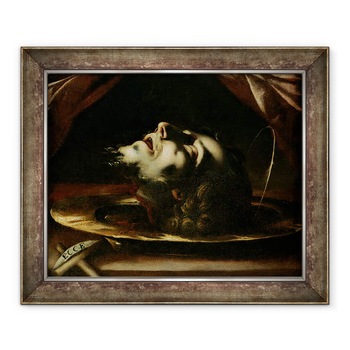 Tablou inramat - Francesco del Cairo - Capul Sfantului Ioan Botezatorul, 50 x 60 cm Tablou inramat - Francesco del Cairo - Capul Sfantului Ioan Botezatorul, 50 x 60 cm