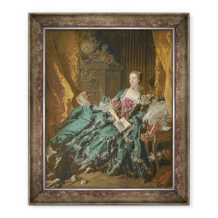 Tablou inramat - Francois Boucher - Madame de Pompadour II, 70 x 85 cm
