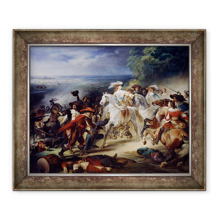 Tablou inramat - Francois Joseph Heim - Batalia de la Rocroy, 19 mai 1643, 70 x 85 cm