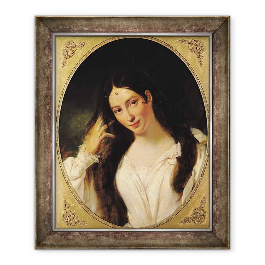 Tablou inramat - Francois Bouchot - Portret De La Malibran in Rolul Desdemona, 50 x 60 cm