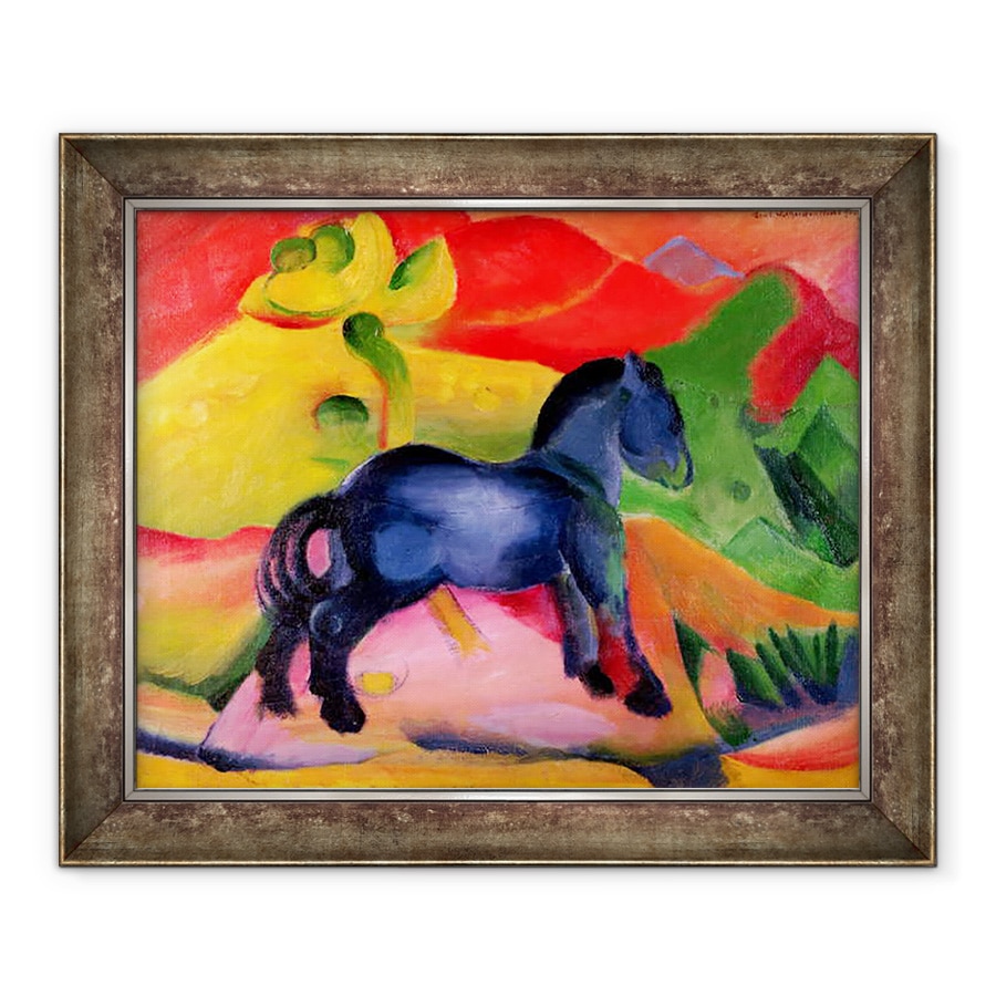 Tablou inramat - Franz Marc - Cal mic albastru, 90 x 110 cm