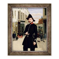 tablou inramat - scoala franceza - portretul unui ofiter de politie in douai in 1848 70 x 85 cm imagen 35_0_
0