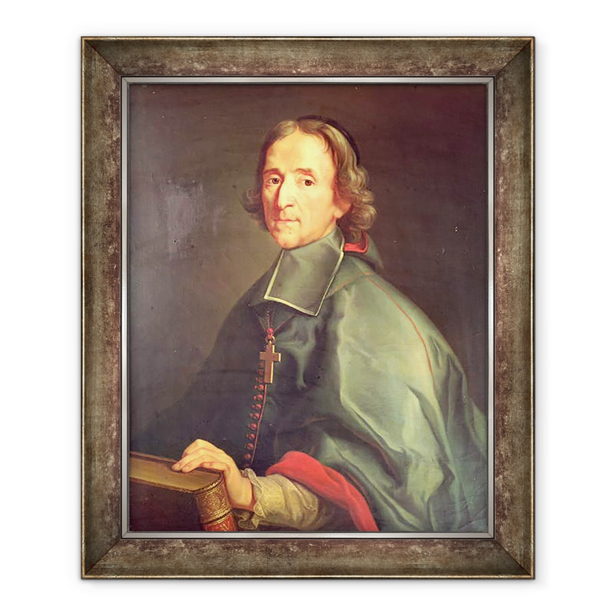 Tablou inramat - Scoala Franceza - Portret De Francois de Salignac de la Mothe-Fenelon 1651-1715, 50 x 60 cm