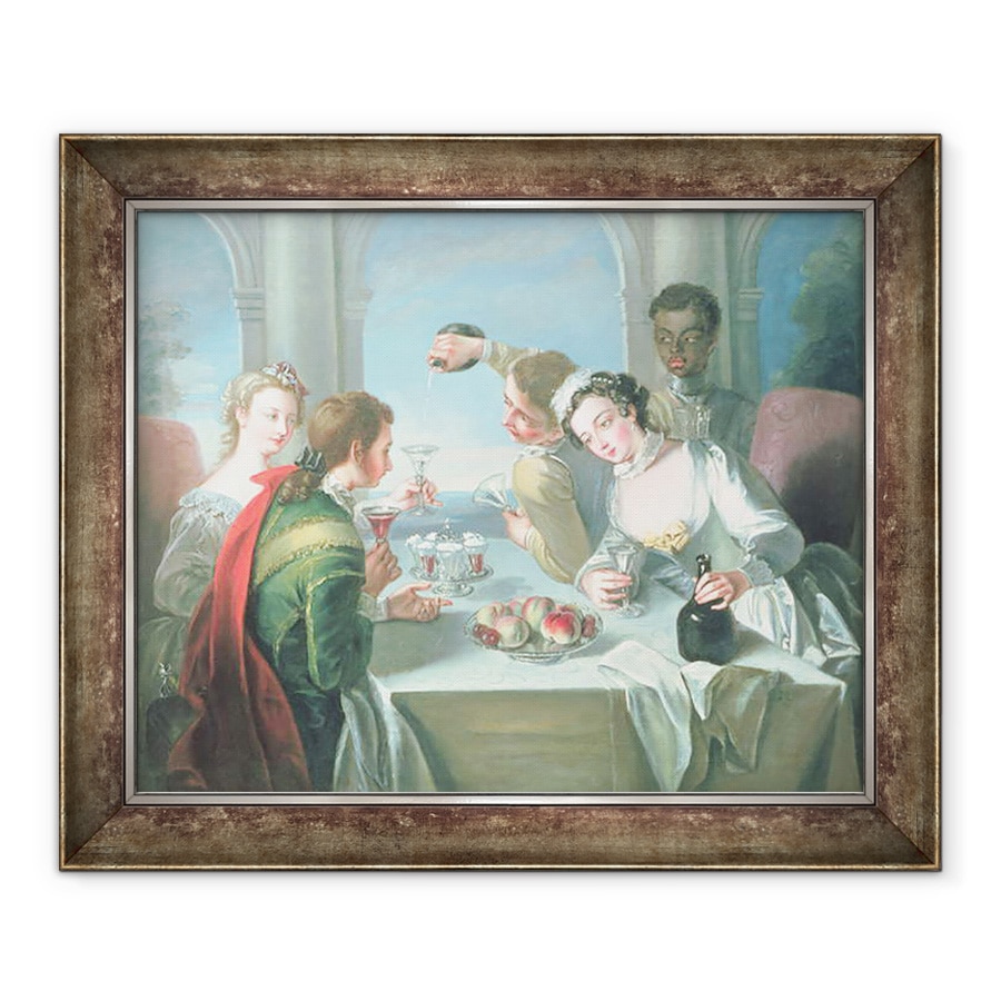Tablou inramat - Scoala Franceza - Cele Cinci Simturi - Sentimentul gustului, 90 x 110 cm