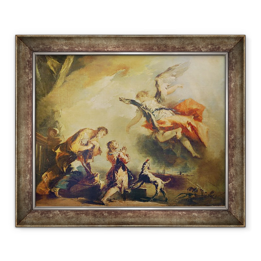 Tablou inramat - Francesco Guardi - Povestea lui Tobias, plecarea Arhanghelului Rafael, 70 x 85 cm