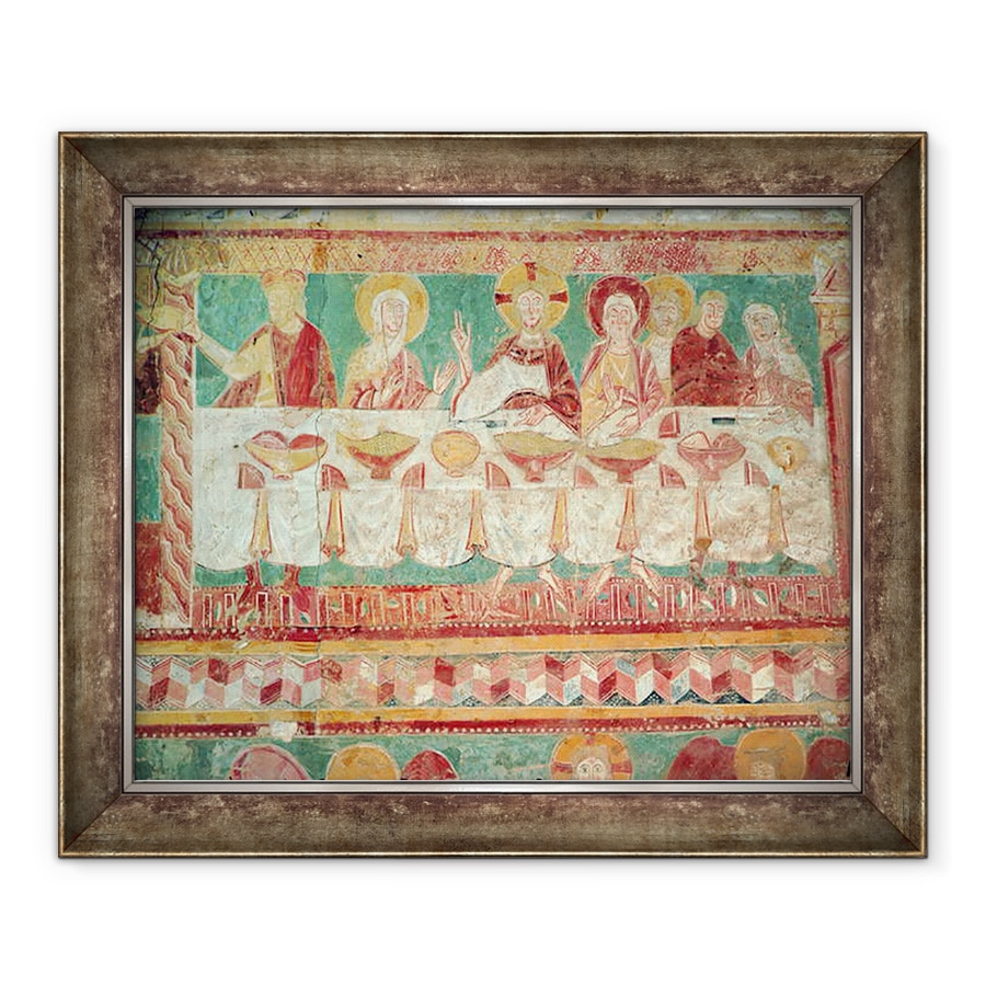 Tablou inramat - Scoala Franceza - Casatoria de la Cana, de la zidul sudic al corului, 70 x 85 cm