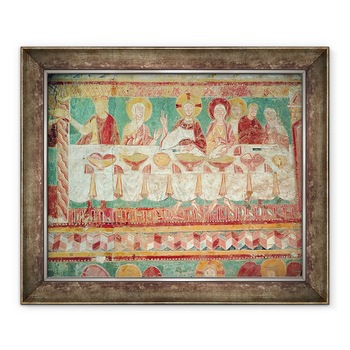 Tablou inramat - Scoala Franceza - Casatoria de la Cana, de la zidul sudic al corului, 70 x 85 cm Tablou inramat - Scoala Franceza - Casatoria de la Cana, de la zidul sudic al corului, 70 x 85 cm