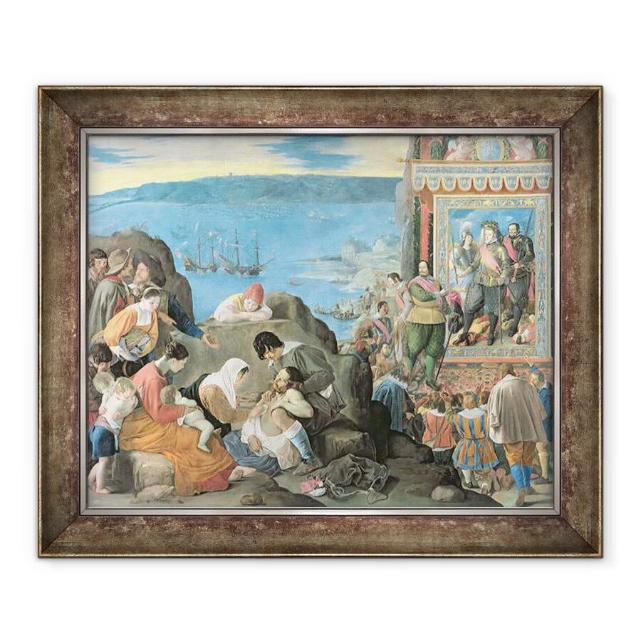 Tablou inramat - Fray Juan Batista Maino - Recuperarea Golfului San Salvador, Brazilia, 70 x 85 cm