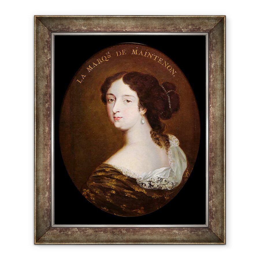 Tablou inramat - Scoala Franceza - Francoise dAubigne 1635-1719 Marquise de Maintenon, 70 x 85 cm