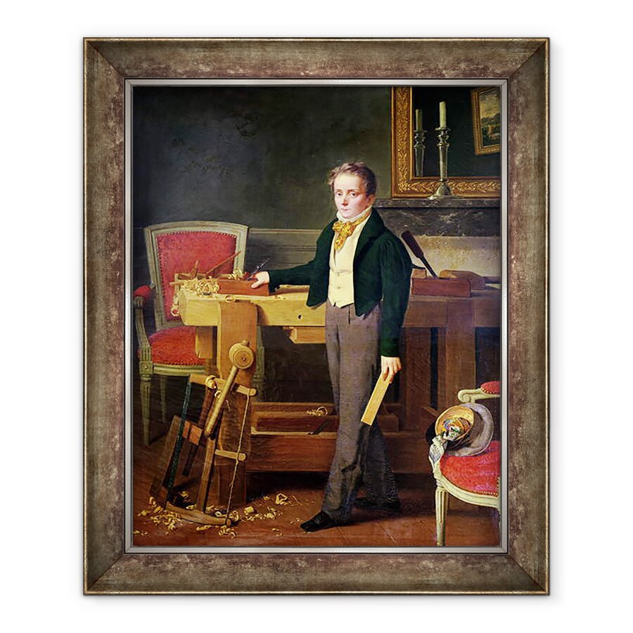 Tablou inramat - Scoala Franceza - Portret presupus a fi Alfred de La Chaussee, 90 x 110 cm