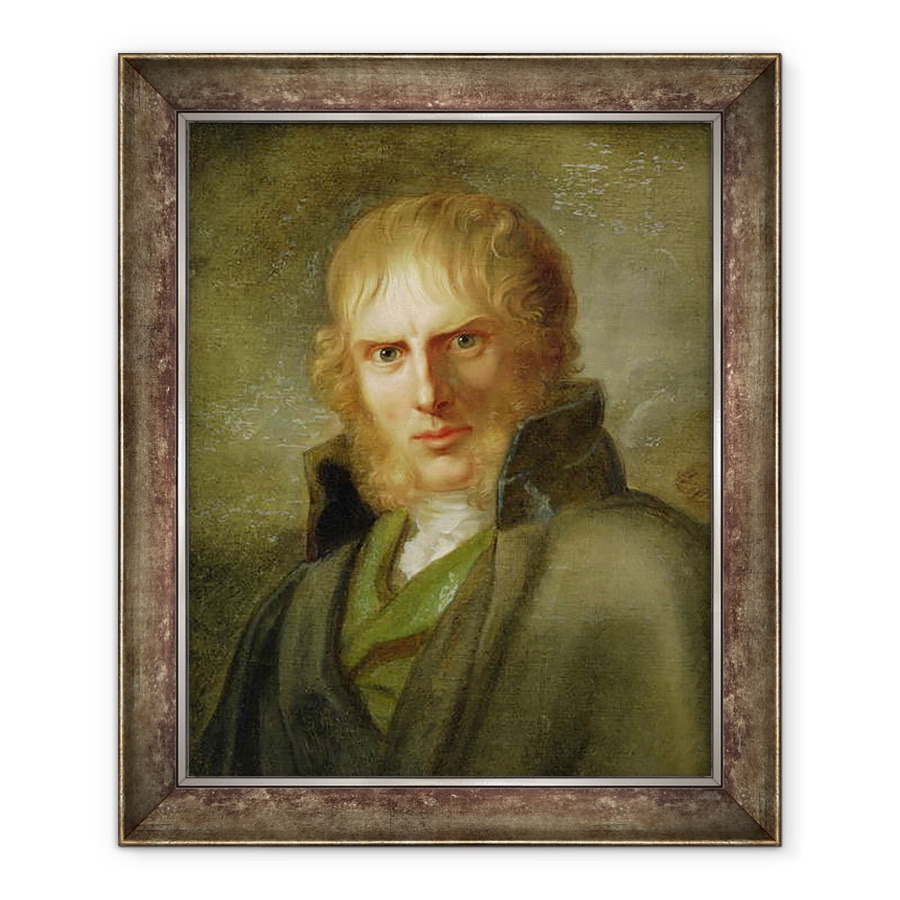 Tablou inramat - Franz Gerhard von Kugelgen - Pictorul Caspar David Friedrich 1774-1840, 90 x 110 cm