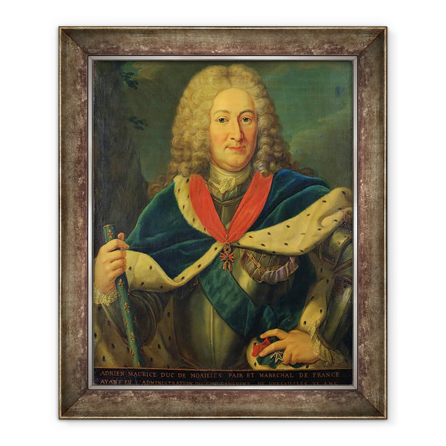 Tablou inramat - Scoala Franceza - Duke Adrien-Maurice de Noailles 1678-1766, 70 x 85 cm