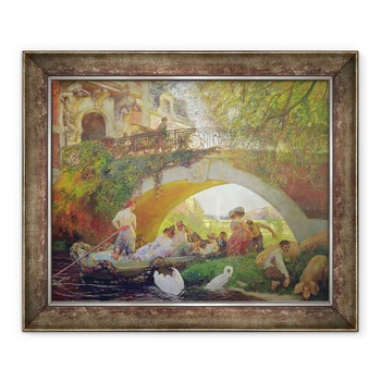 Tablou inramat - Gaston de La Touche - Fiul risipitor, 70 x 85 cm Tablou inramat - Gaston de La Touche - Fiul risipitor, 70 x 85 cm