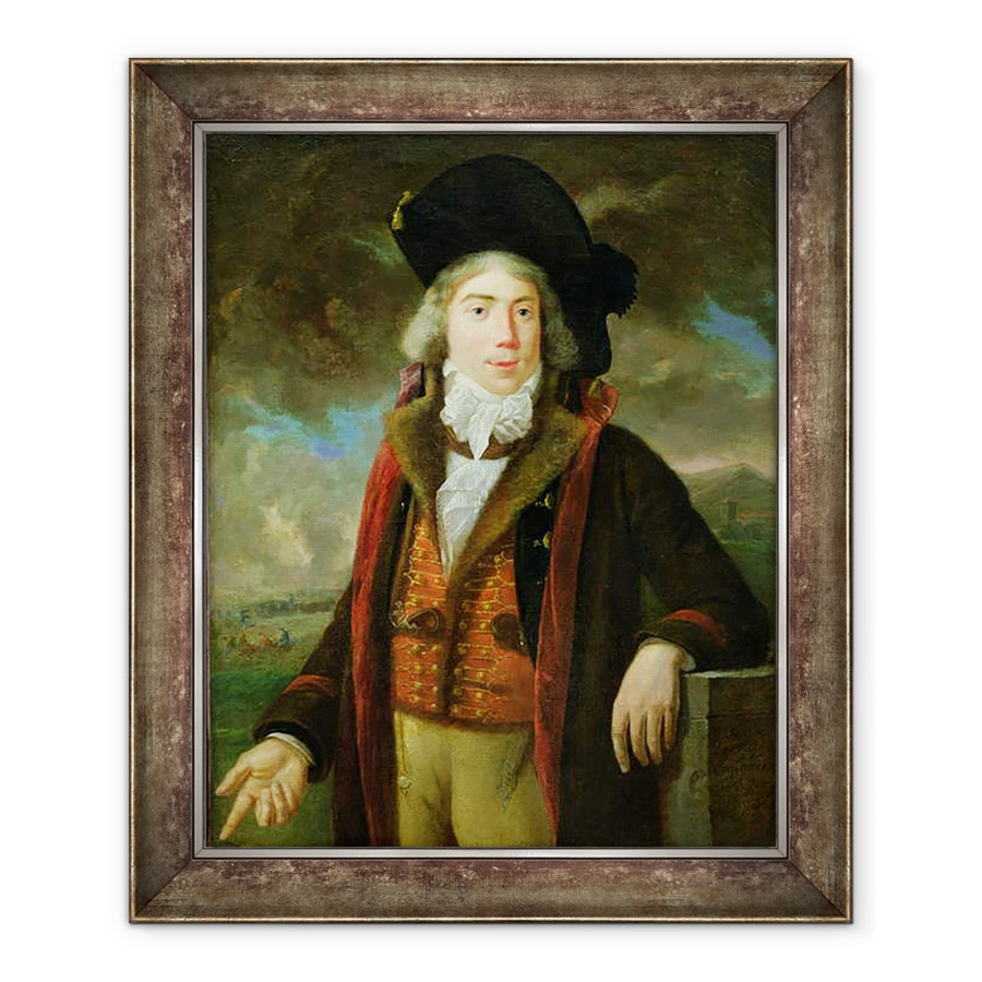 Tablou inramat - Scoala Franceza - Rene-Nicolas Dufriche 1762-1837 Baronul Desgenettes, 70 x 85 cm