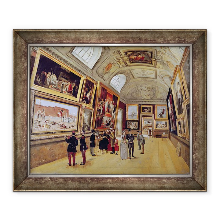 Tablou inramat - Scoala Franceza - Vedere de o camera in Musee du Luxembourg in Paris in 1883-85, 90 x 110 cm