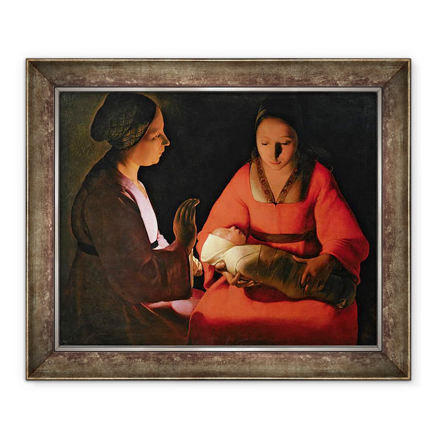 Tablou inramat - Georges de la Tour - Copilul Nou Nascut, 90 x 110 cm