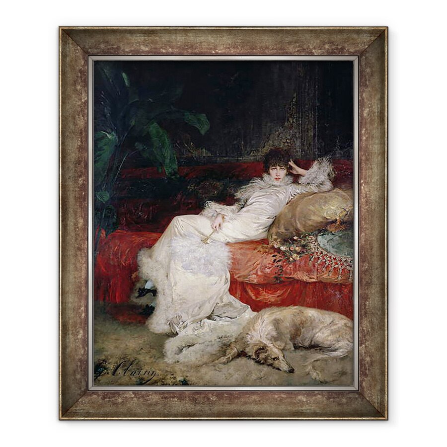 Tablou inramat - Georges Clairin - Sarah Bernhardt 1844-1923 1876, 70 x 85 cm