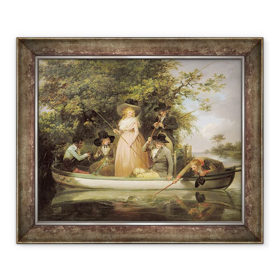 Tablou inramat - George Morland - O petrecere pescara, 90 x 110 cm