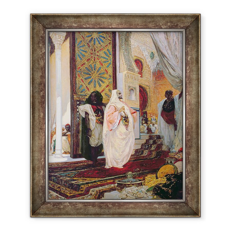 Tablou inramat - Georges Clairin - Intrarea in harem, 90 x 110 cm