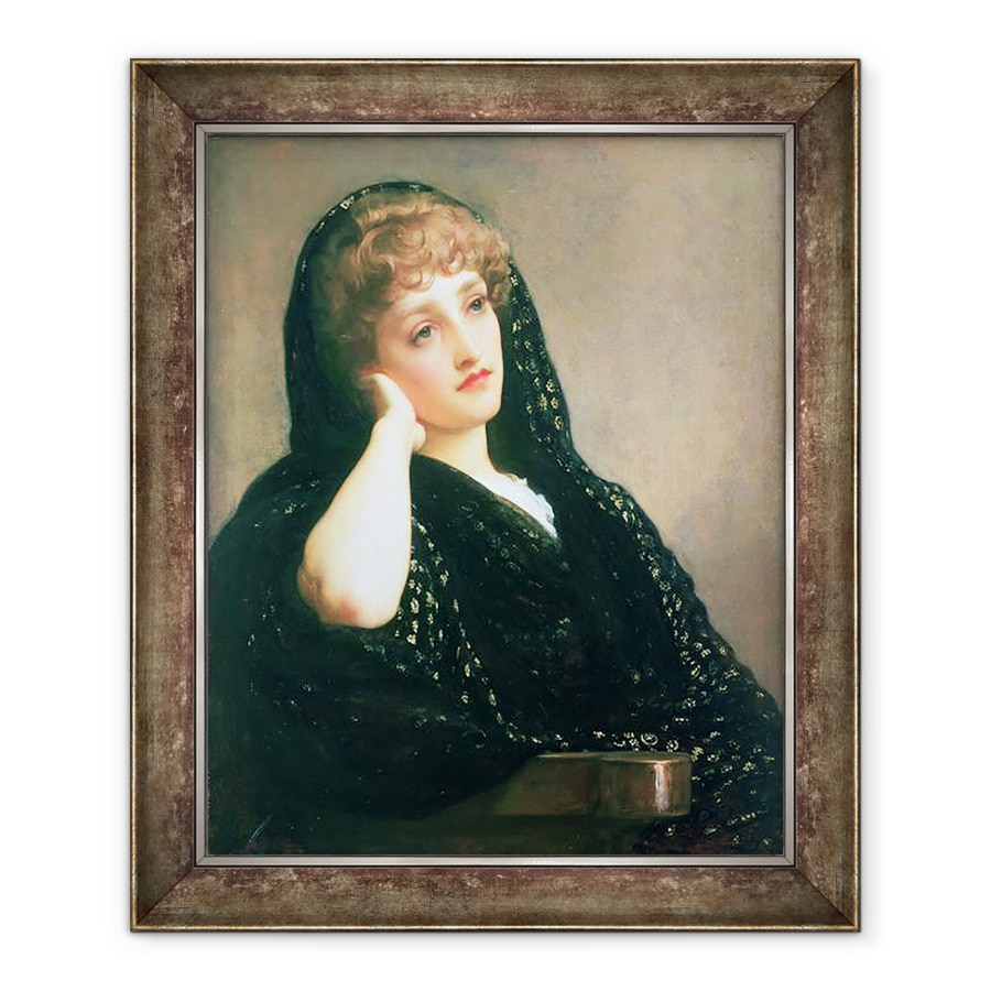 Tablou inramat - Frederic Leighton - Amintiri, 90 x 110 cm
