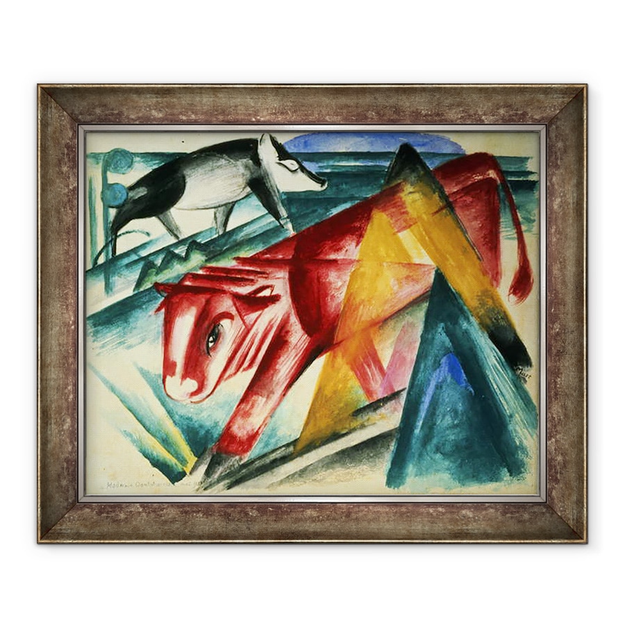 Tablou inramat - Franz Marc - Animale, 70 x 85 cm