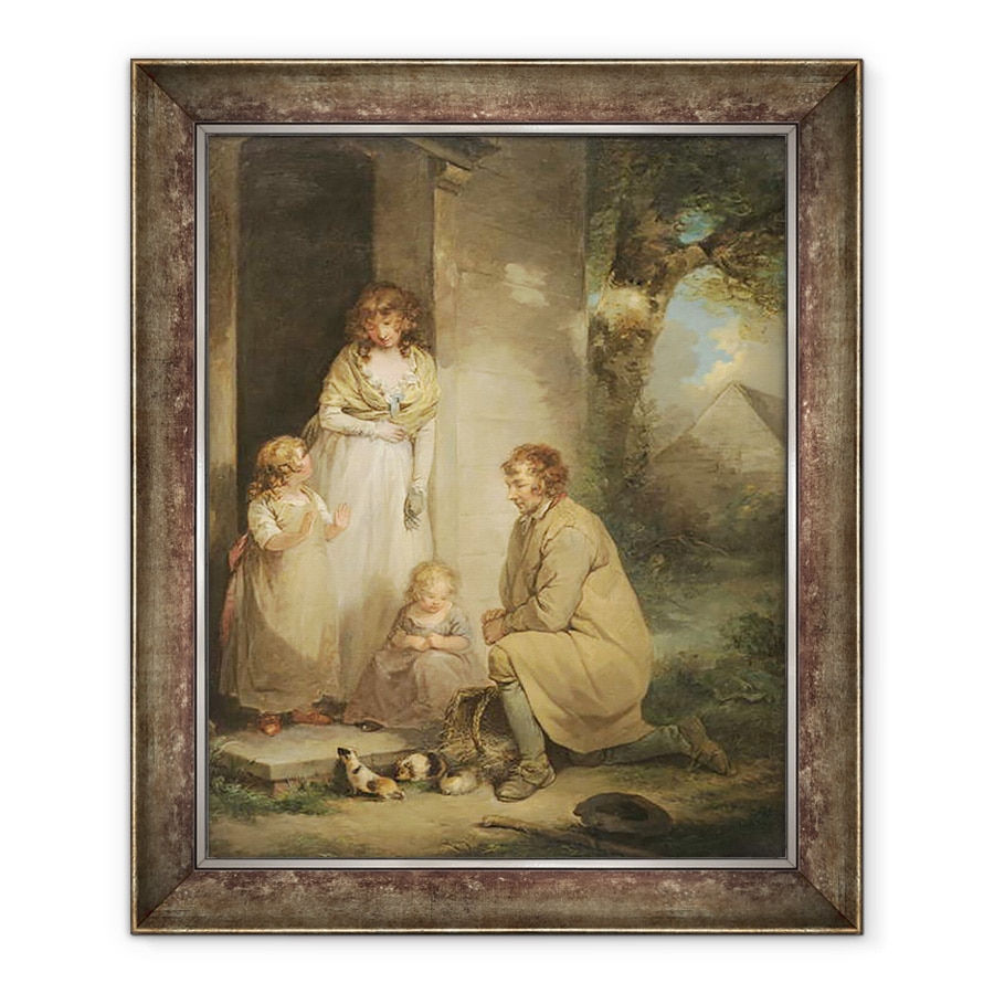 Tablou inramat - George Morland - Porcusori, 90 x 110 cm