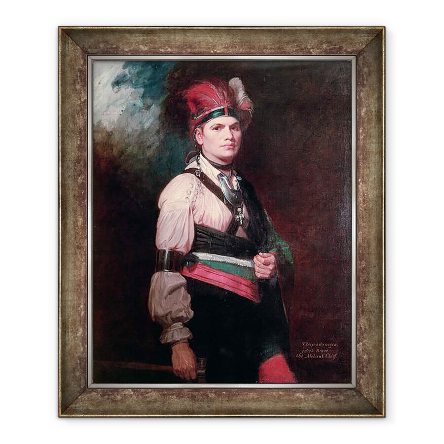 Tablou inramat - George Romney - Joseph Brant, seful Mohawkilor, 70 x 85 cm