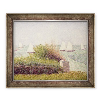 Tablou inramat - Georges Pierre Seurat - La Rade de GrandCamp, 90 x 110 cm Tablou inramat - Georges Pierre Seurat - La Rade de GrandCamp, 90 x 110 cm