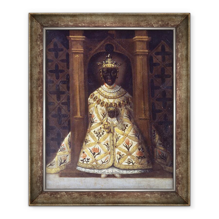 Tablou inramat - Scoala Franceza - Fecioara Neagra din Chadaraita dat de Ludovic al XI-lea 1423-83, 90 x 110 cm