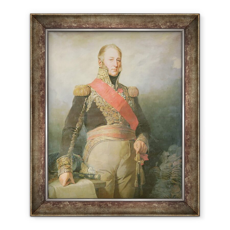 Tablou inramat - Scoala Franceza - Edouard Adolphe Cazimir Joseph Mortier 1768-1835 Duce de Treviso si maresal al Frantei, 70 x 85 cm