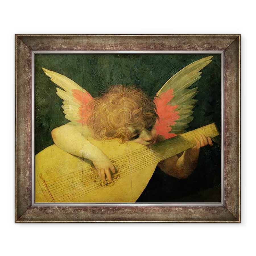 Tablou inramat - Giovanni Battista Rosso Fiorentino - inger muzician, 90 x 110 cm
