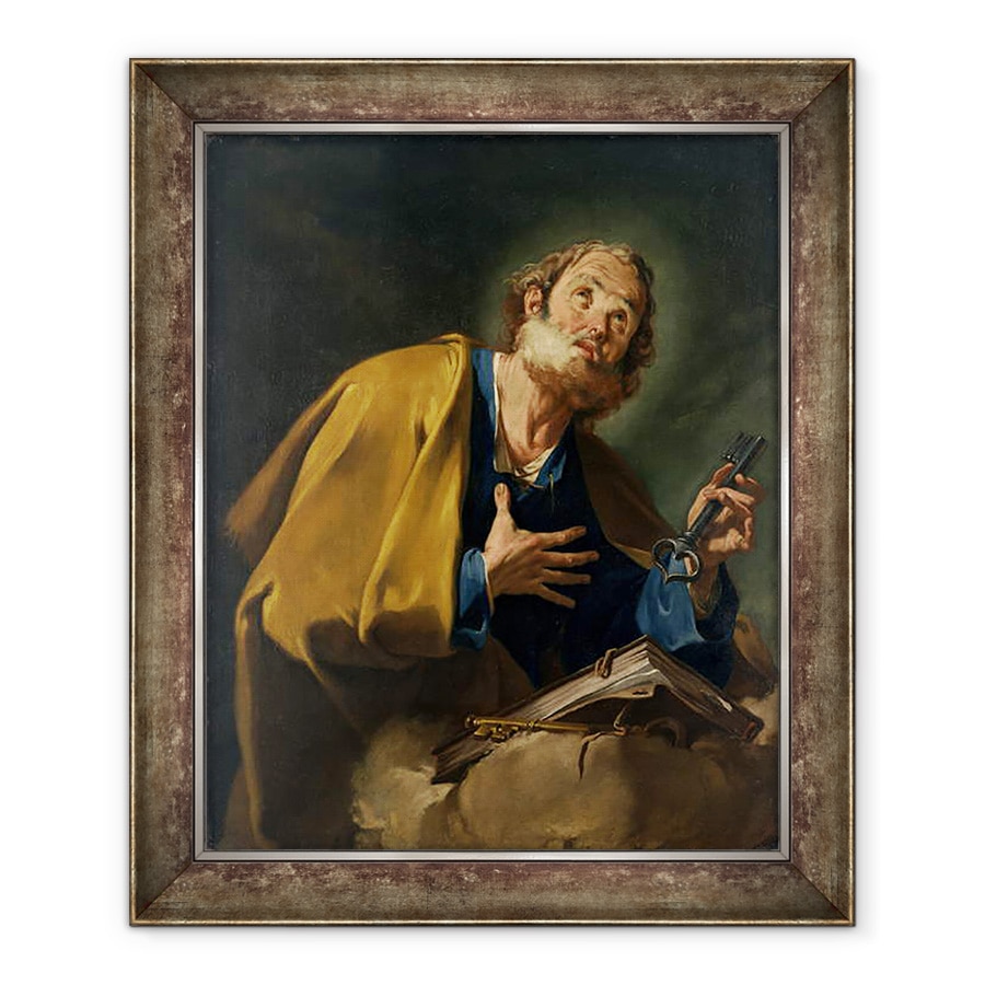 Tablou inramat - Giovanni Battista Pittoni - St. Peter, 90 x 110 cm