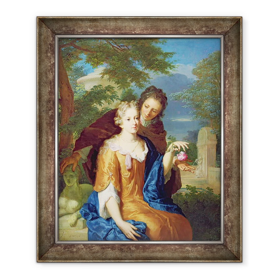 Tablou inramat - Gerard Hoet - Tinerii indragostiti, 90 x 110 cm