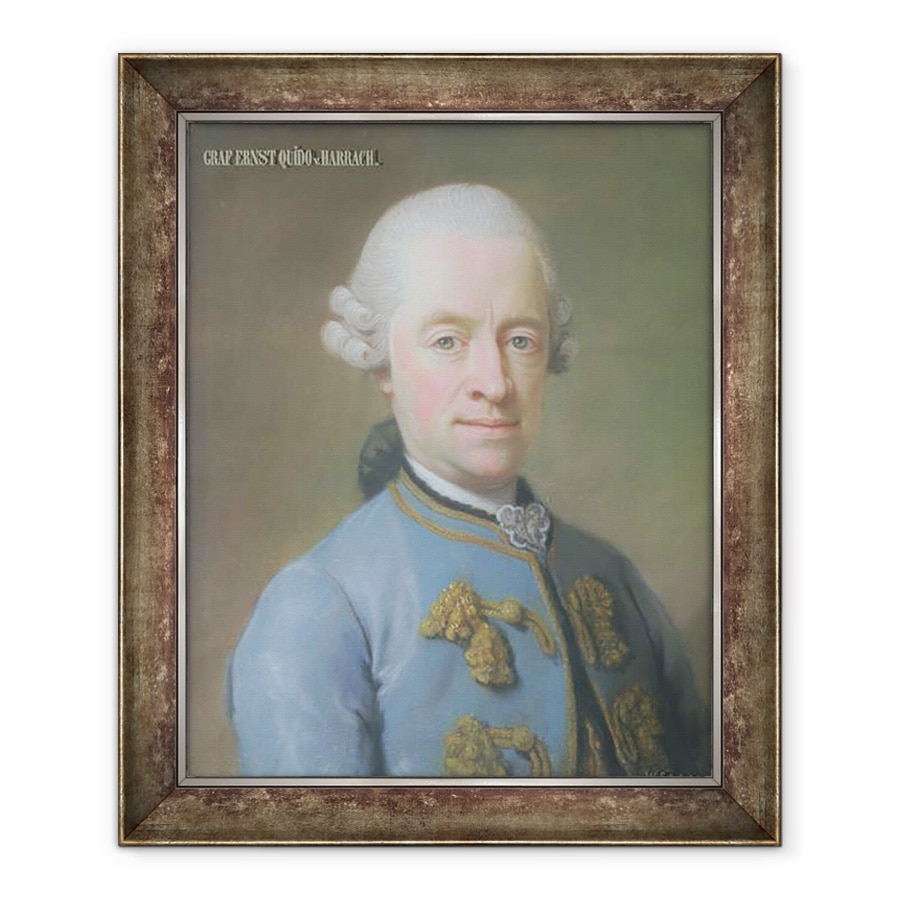 Tablou inramat - Scoala Franceza - Contele Ernst Guido von Harrach, 90 x 110 cm