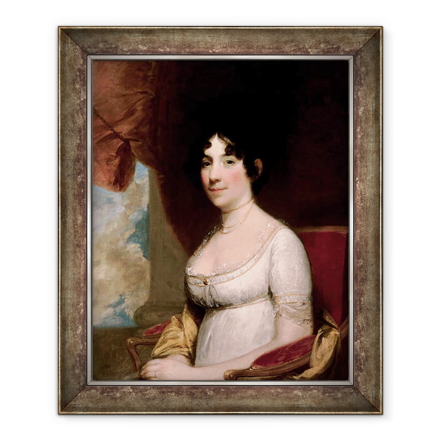Tablou inramat - Gilbert Stuart - Doamna Dolley Madison, 90 x 110 cm