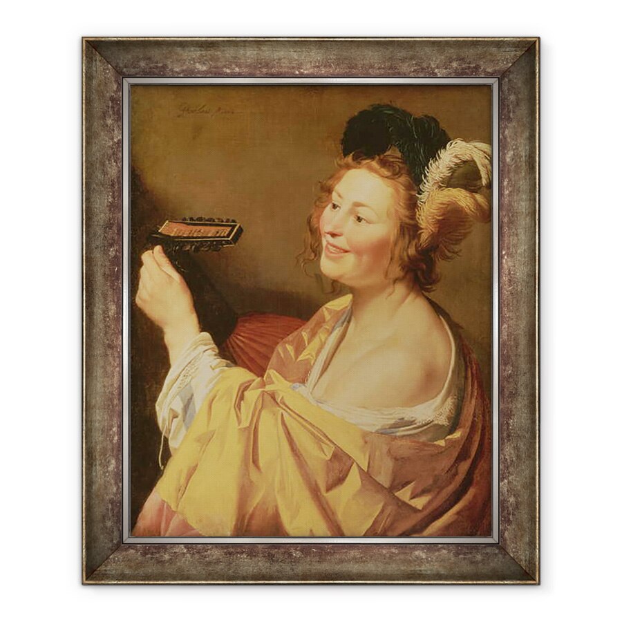 Tablou inramat - Gerrit van Honthorst - Un muzician, 90 x 110 cm